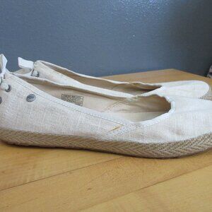 Ugg Indah Canvas Flats sz. 8.5